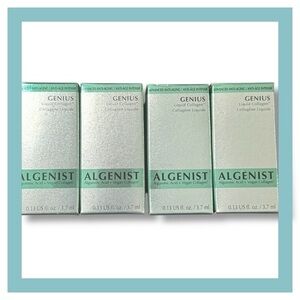 Algenist Genius Liquid Collagen Mini Set of 4 X 0.13 oz / 3.7 mL— New in Box